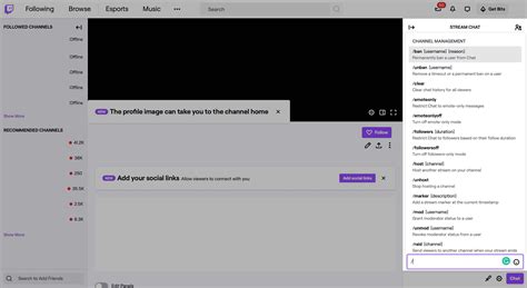 Twitch Commands .